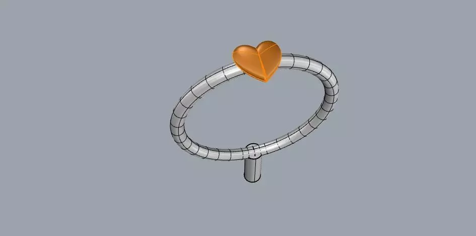 Heart ring Free 3D print model