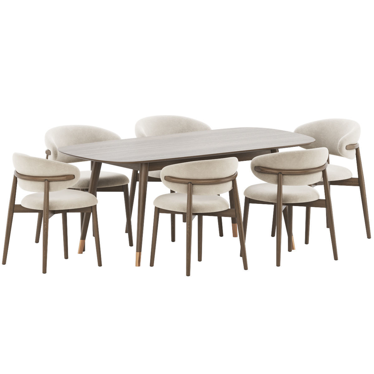 Dining Set 71 3D model_1