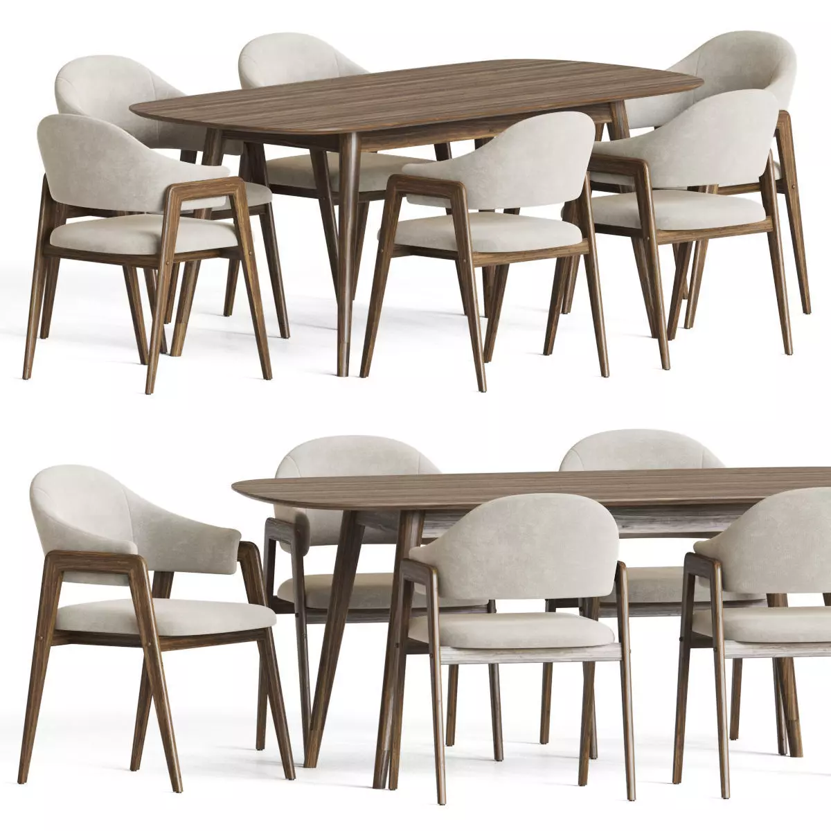 Dining Set 73 3D model_0