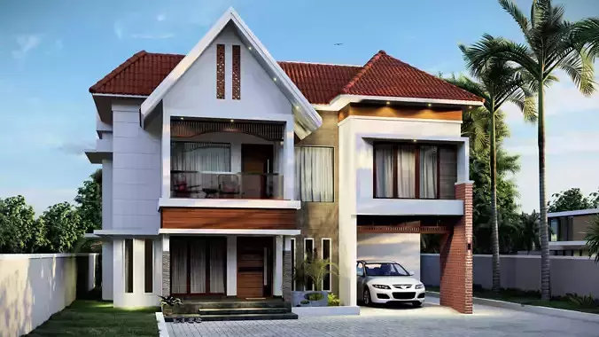 Two storied traditional house