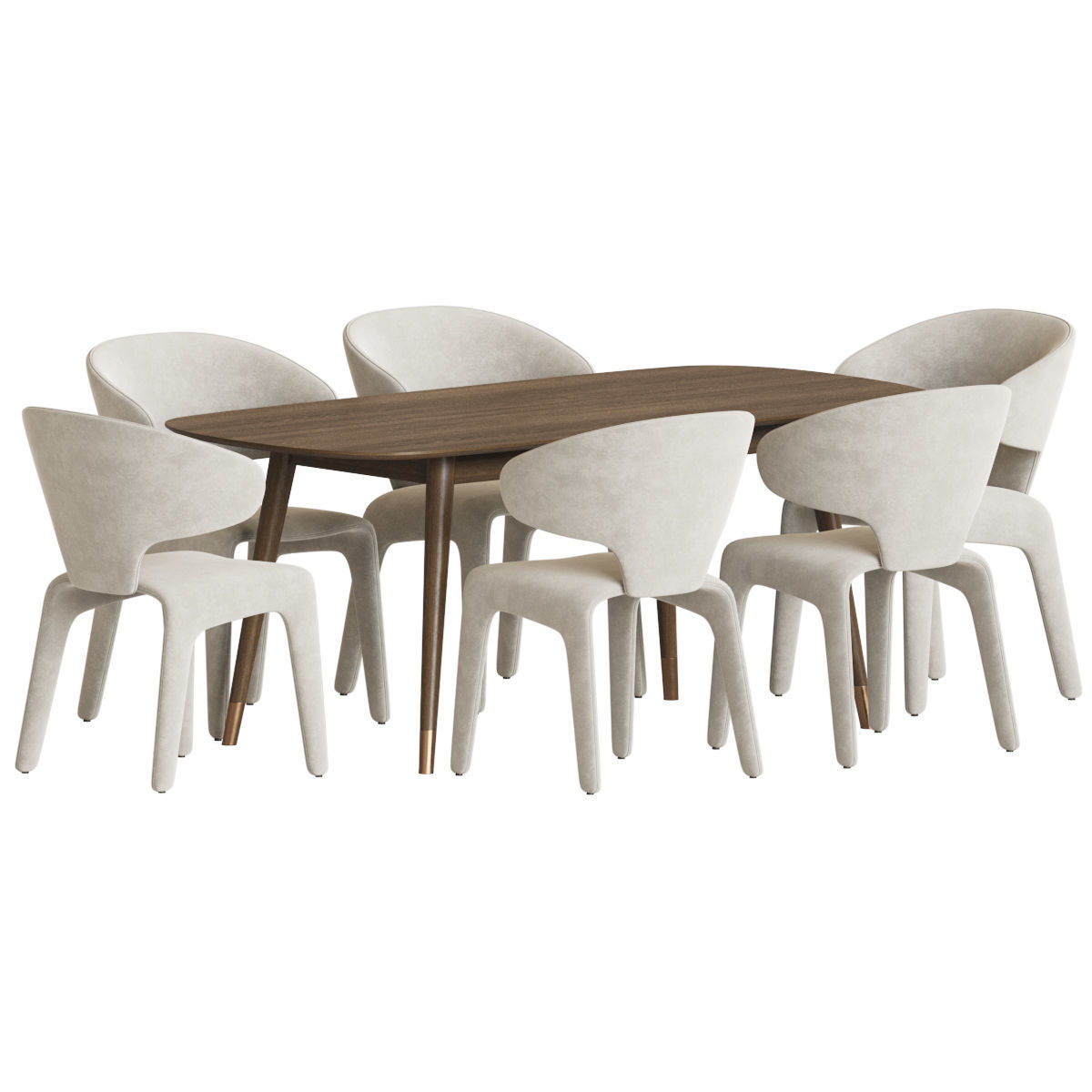 Dining Set 75 3D model_1