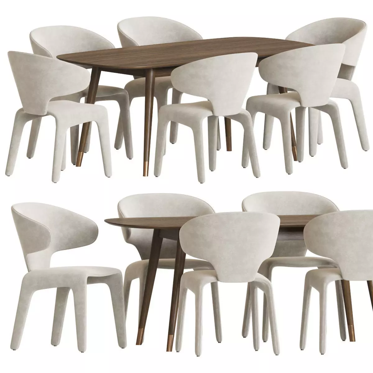 Dining Set 75 3D model_0