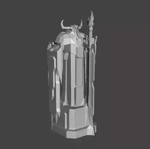League of Legends ARAM Blue Turret 3D Model 3D print model