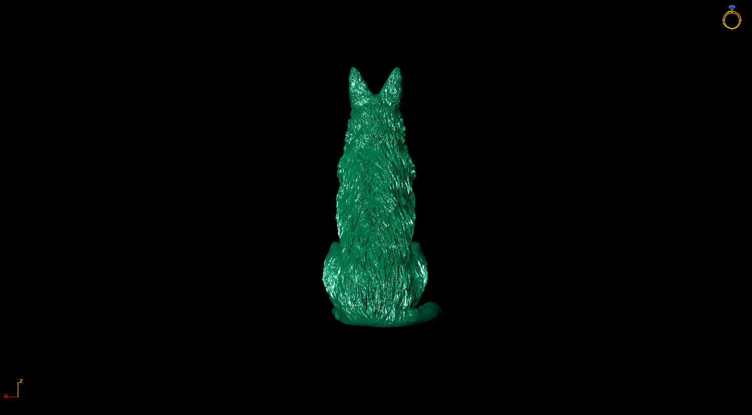 DOG 3D print model 3D print model statue of 3D print model_4