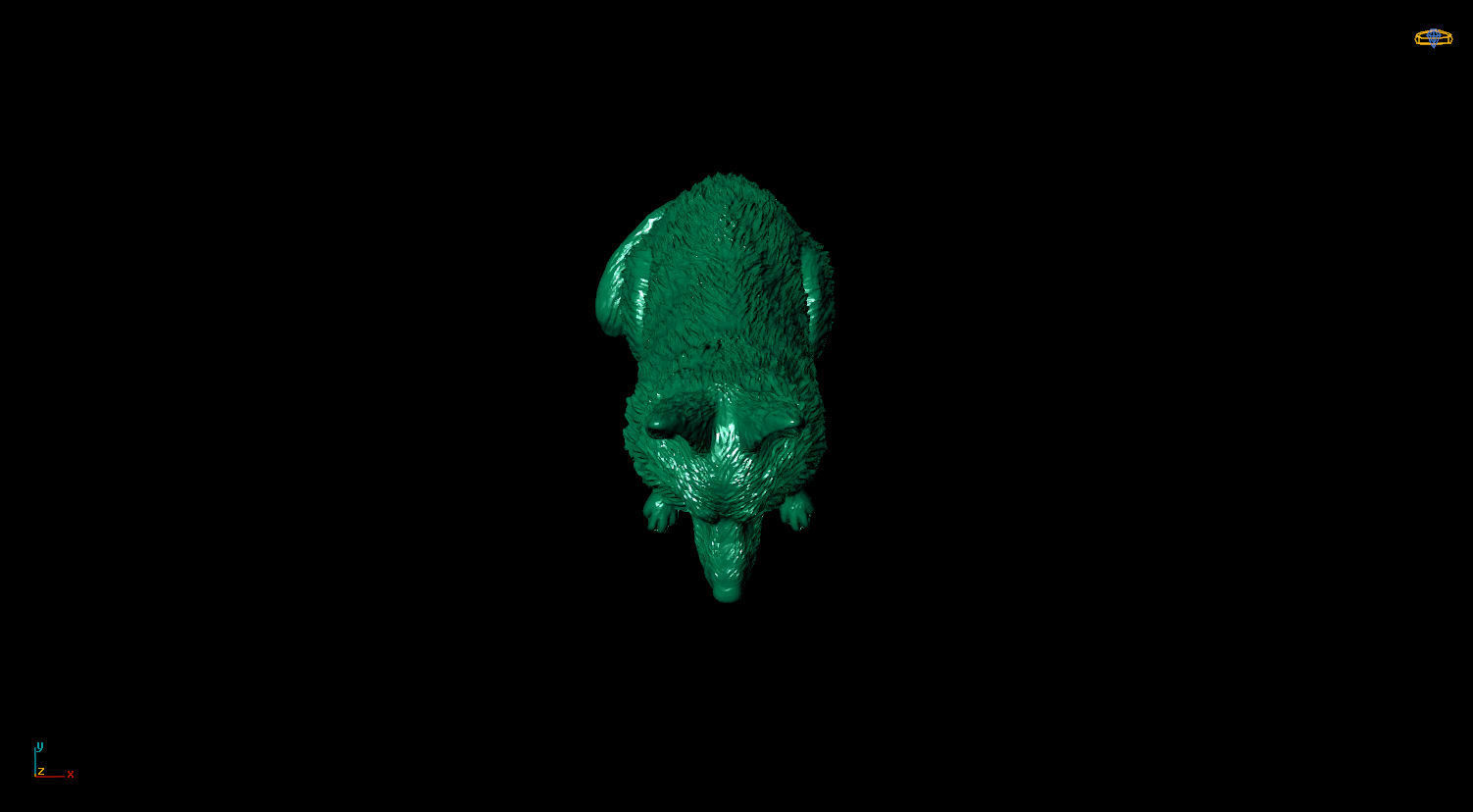 DOG 3D print model 3D print model statue of 3D print model_2