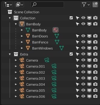 Barn with Pen Low-poly 3D model_17