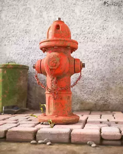 Highypoly Fire Hydrant 