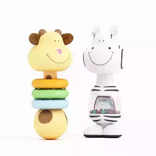 Infant Zebra And Giraffe Toys With Textures