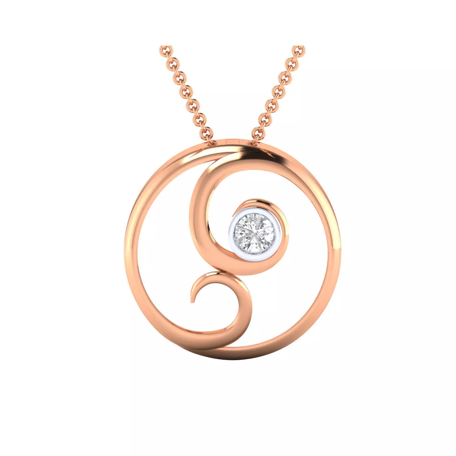 Women pendant 3D print model_0