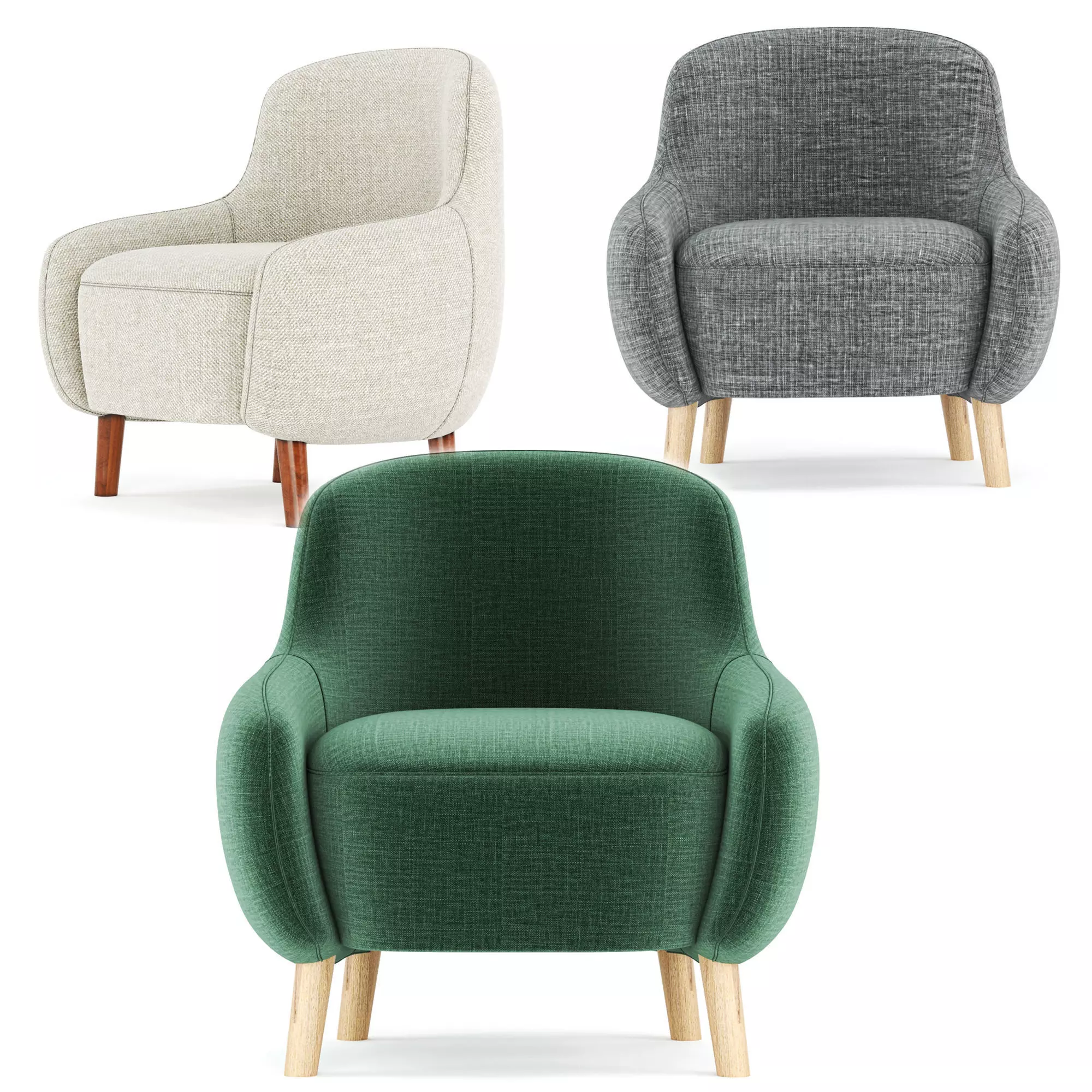 Armchair Ansil 3D model