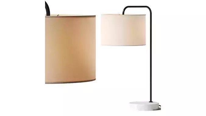 Pottery Barn Windham Alabaster USB Task Table Lamp