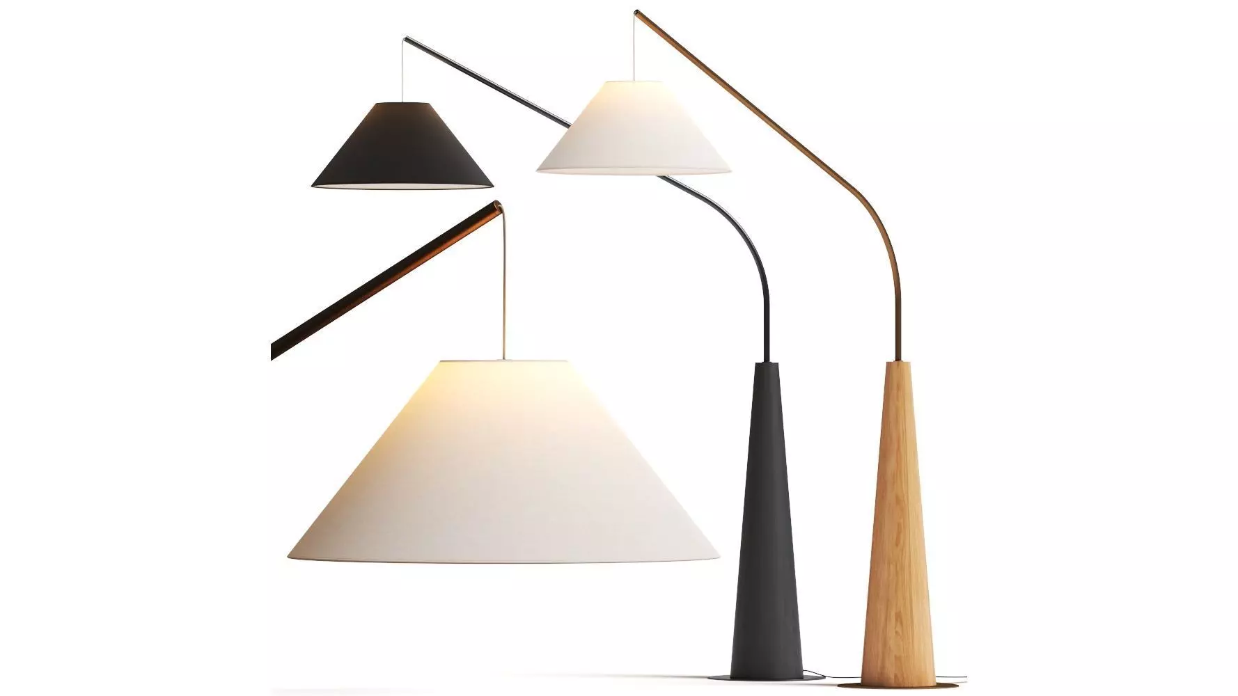 Crate and Barrel Gibson Floor Lamp 3D model