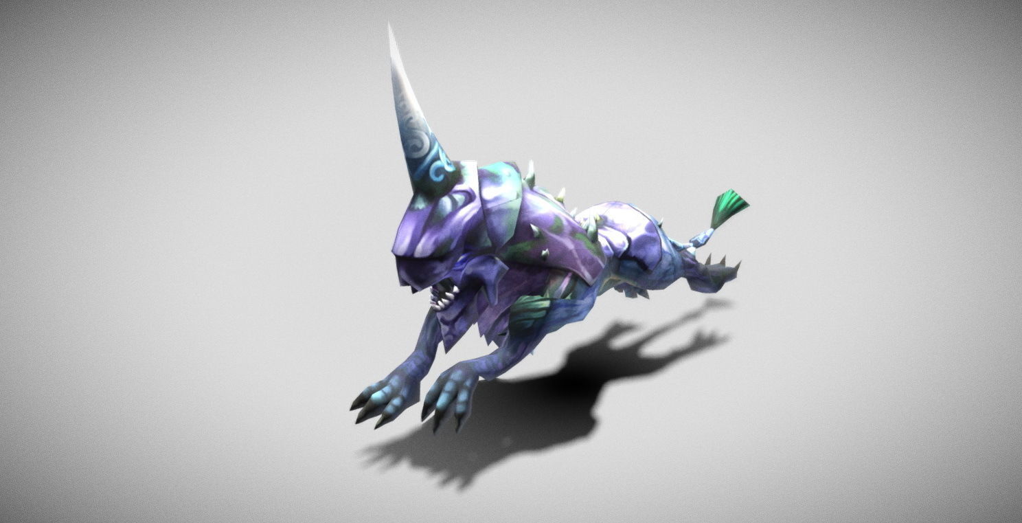 Dungeon Fantasy Monster - Armor Leopard Low-poly 3D model_13