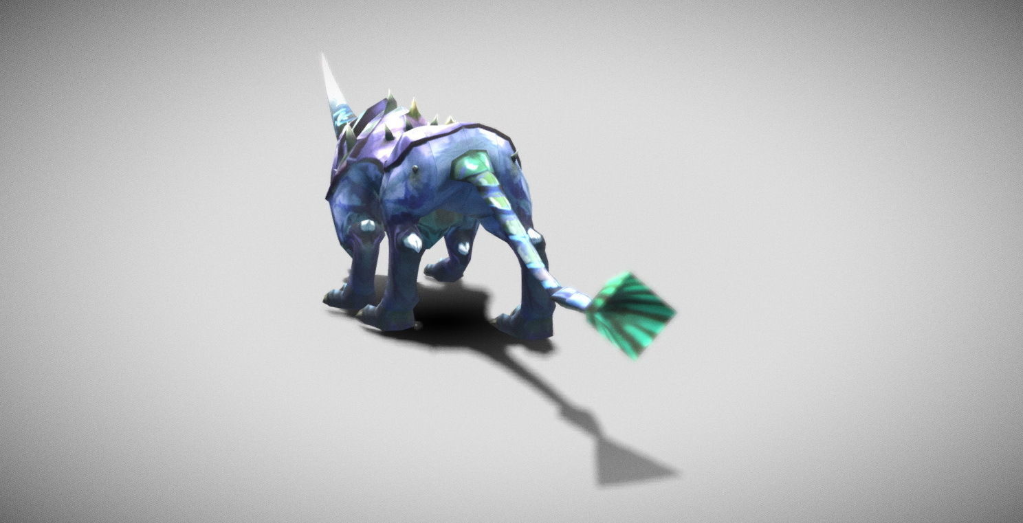 Dungeon Fantasy Monster - Armor Leopard Low-poly 3D model_9