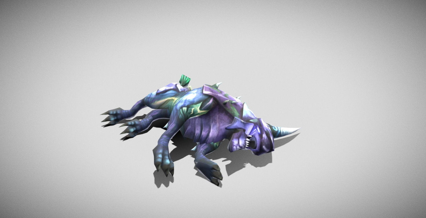 Dungeon Fantasy Monster - Armor Leopard Low-poly 3D model_24