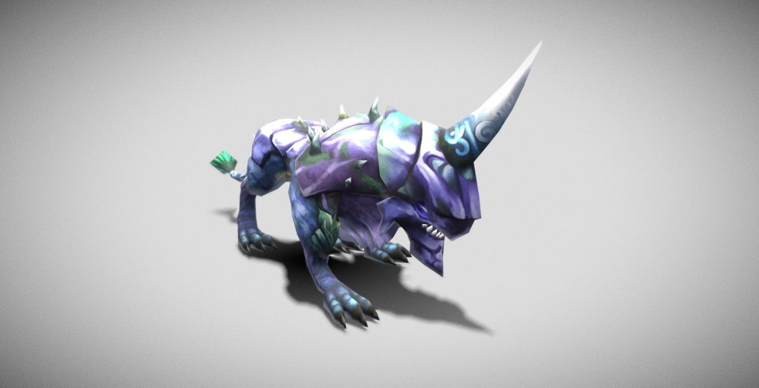 Dungeon Fantasy Monster - Armor Leopard Low-poly 3D model_5