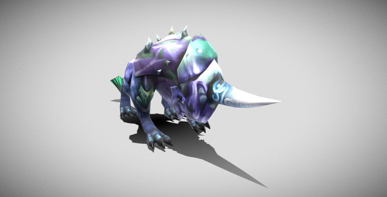 Dungeon Fantasy Monster - Armor Leopard Low-poly 3D model_16