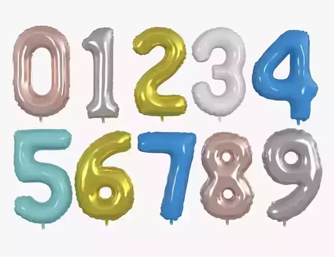 Numbers Balloon