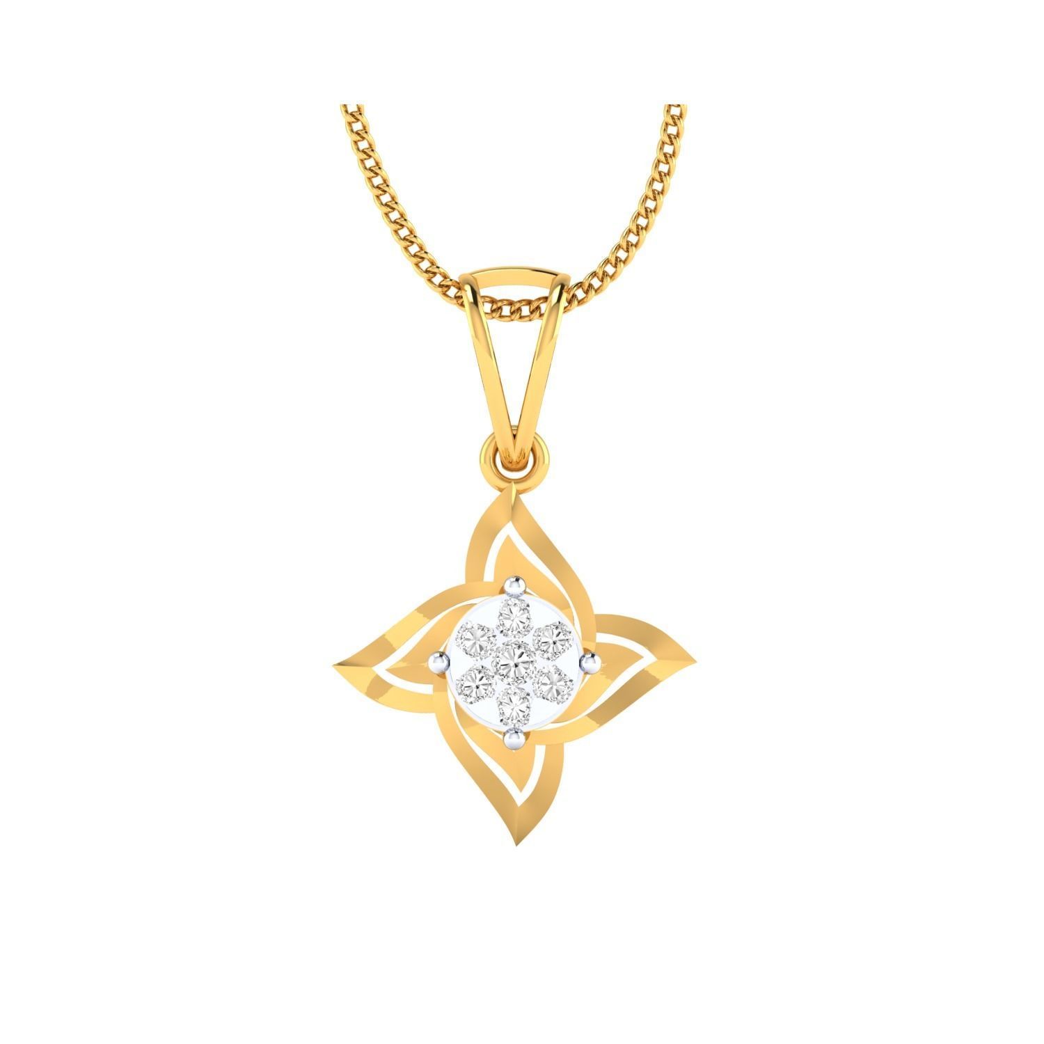 Women pendant 3D print model_16