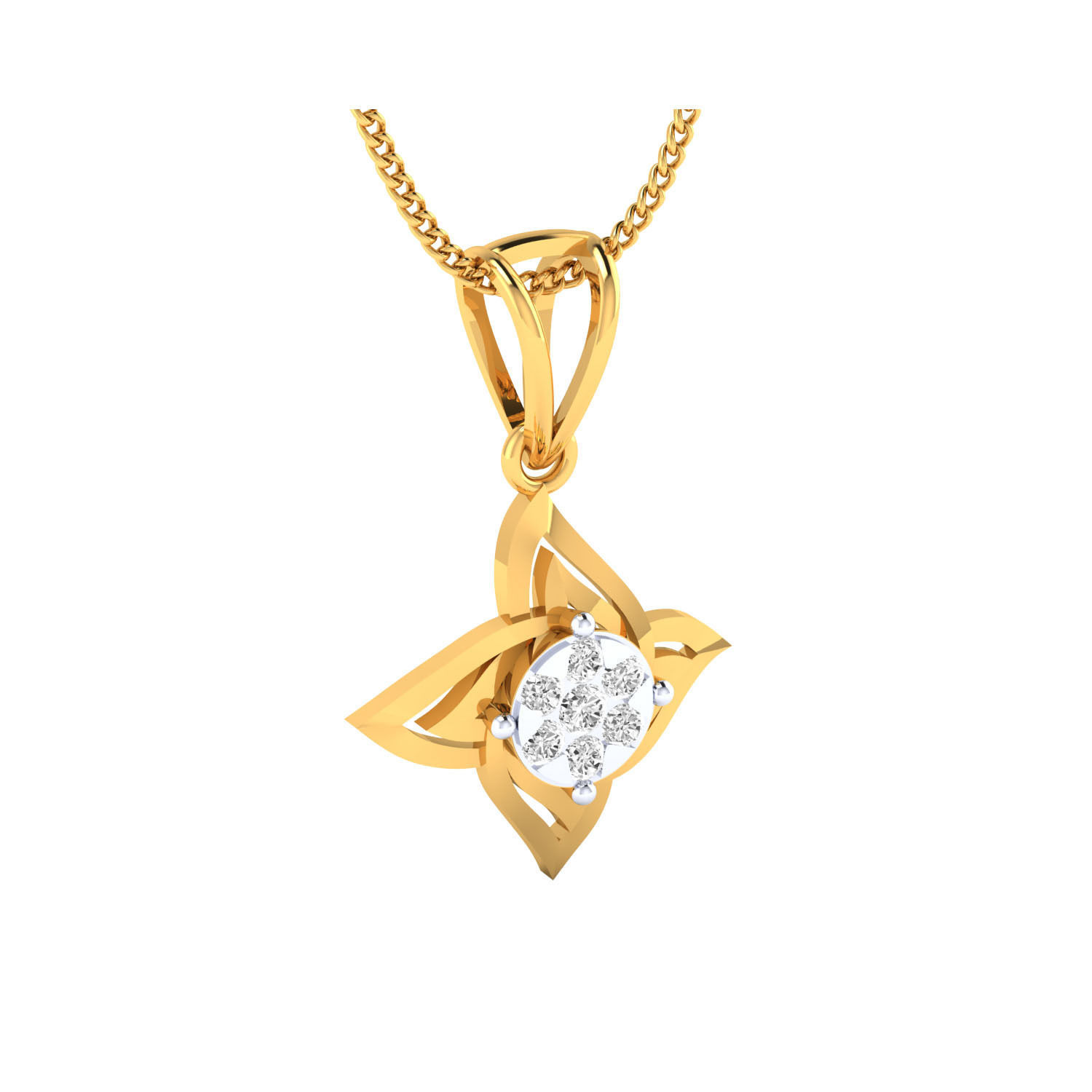 Women pendant 3D print model_7