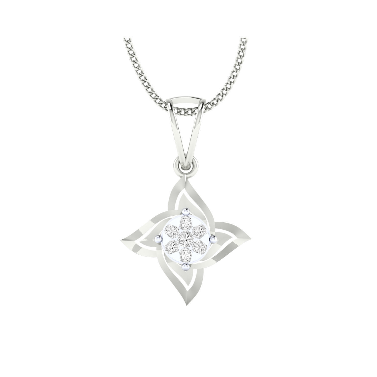 Women pendant 3D print model_3