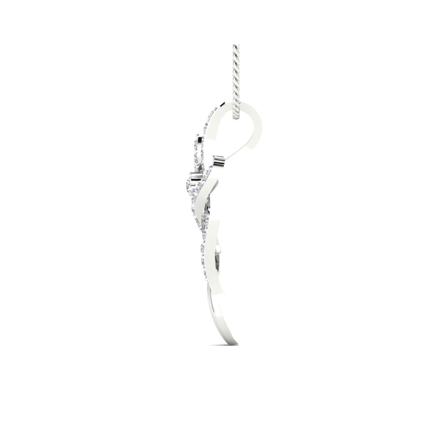 Women pendant 3D print model_7