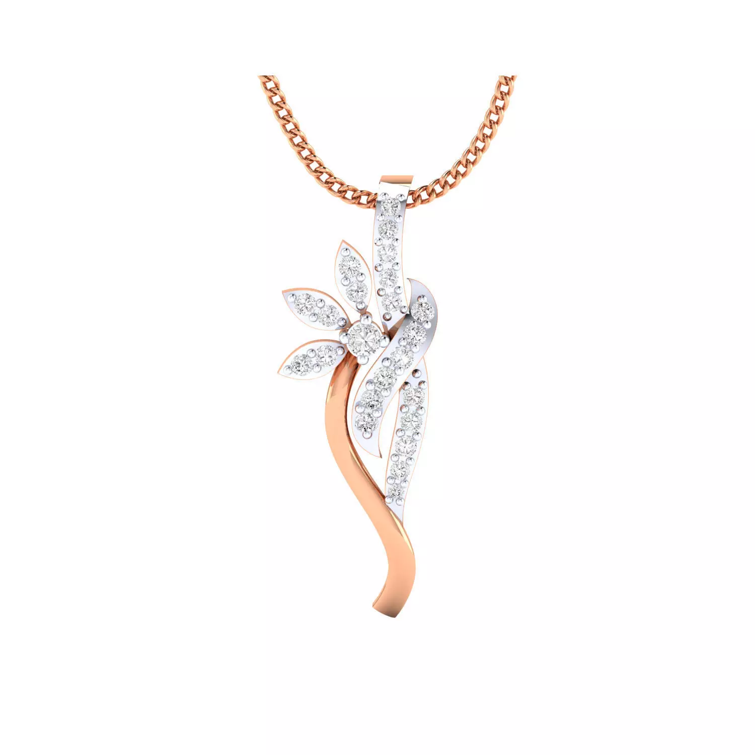 Women pendant 3D print model_0