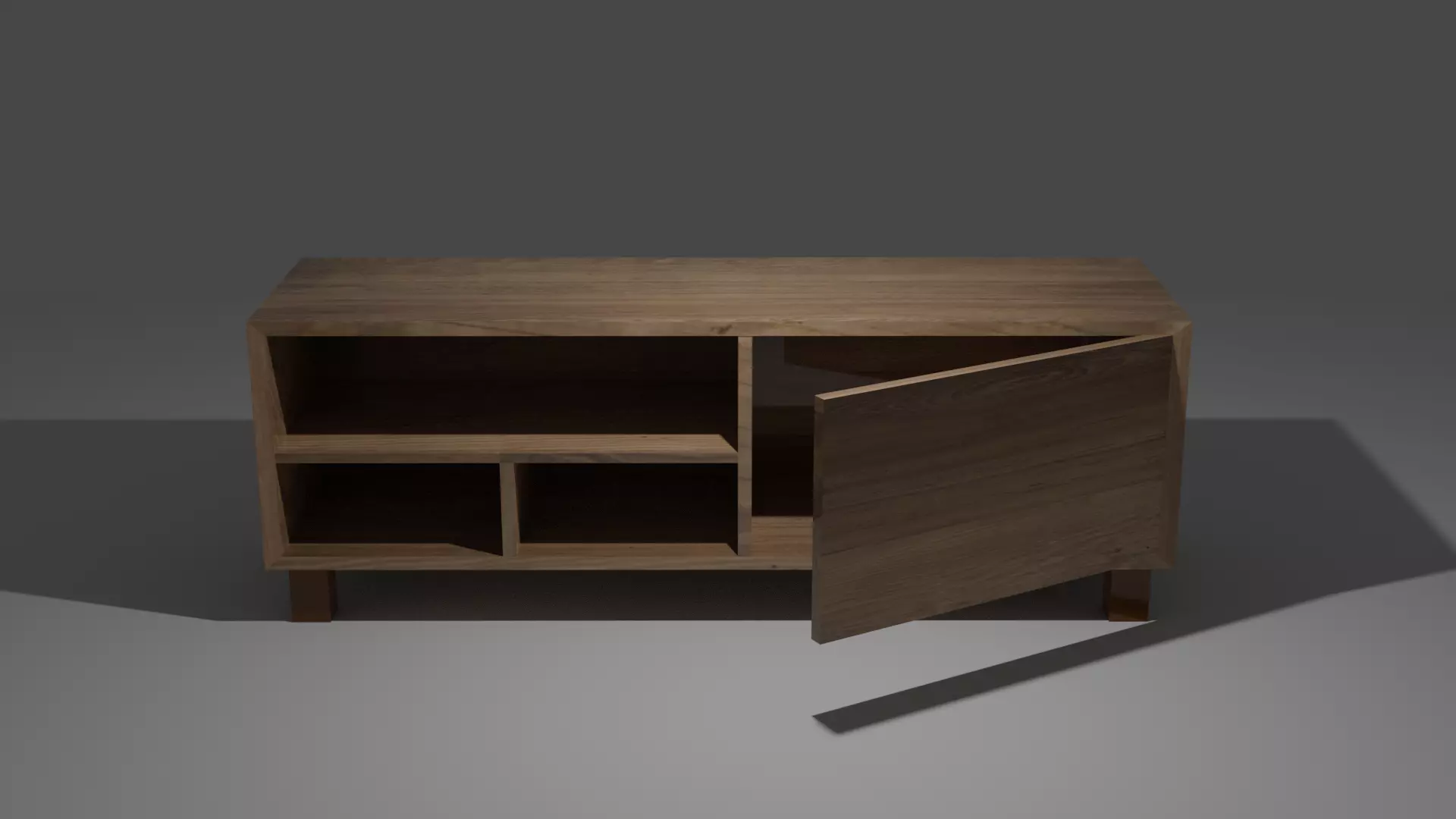 Cabinet sideboard Free low-poly 3D model