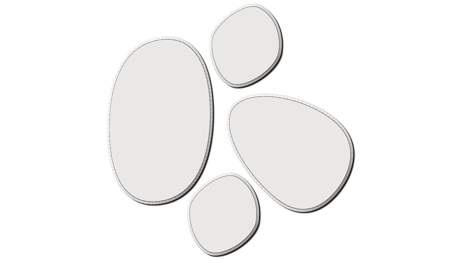 Riflessi Selfie Wall Mirrors 3D model_2