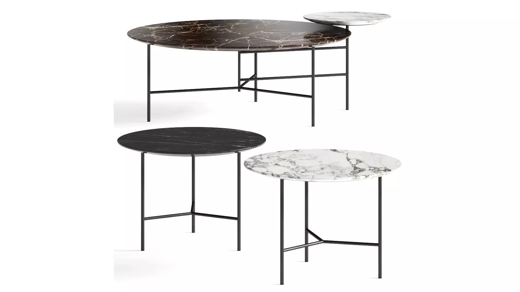 I 4 Mariani Twibe Coffee Tables 3D model_0