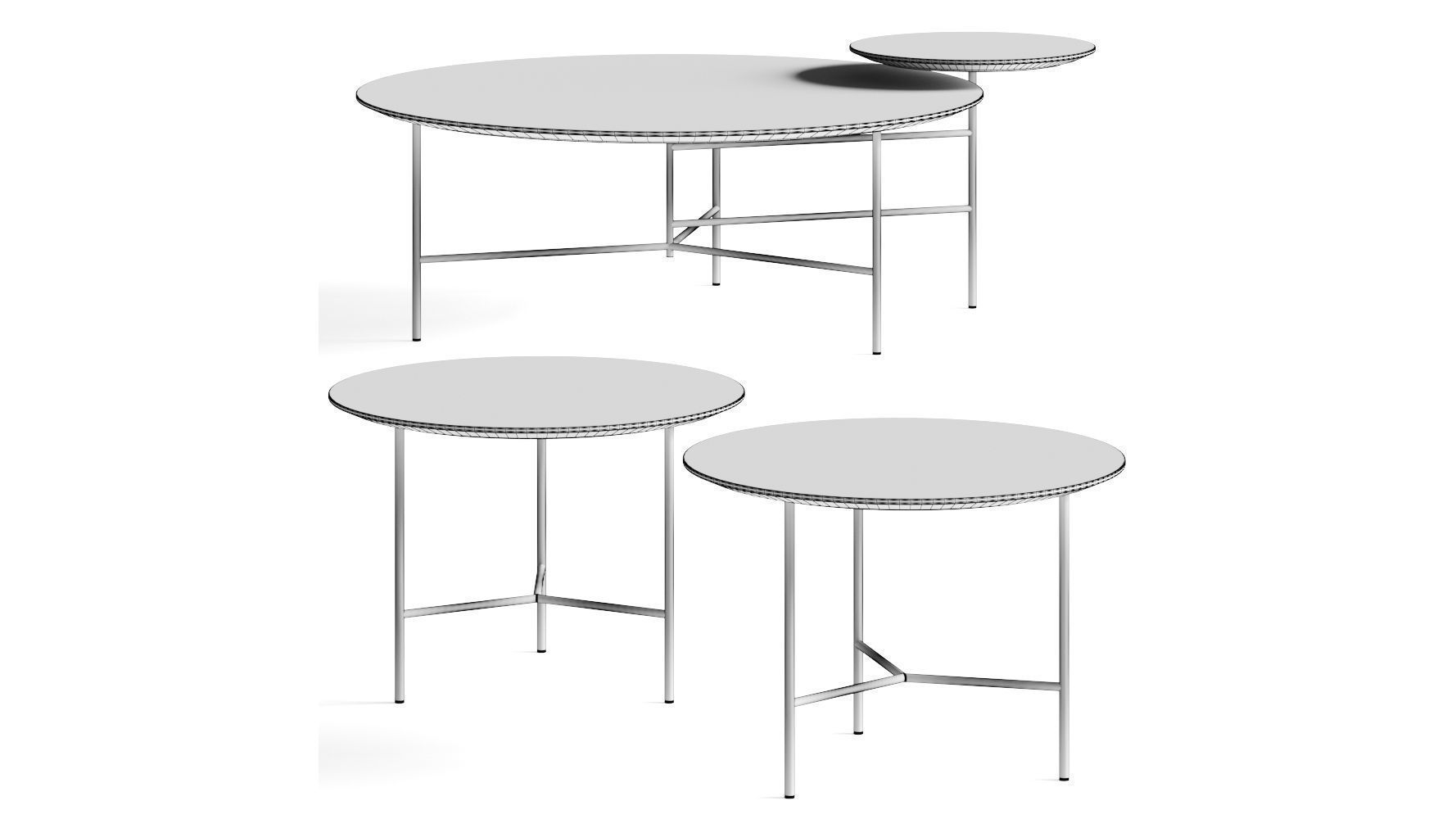I 4 Mariani Twibe Coffee Tables 3D model_2