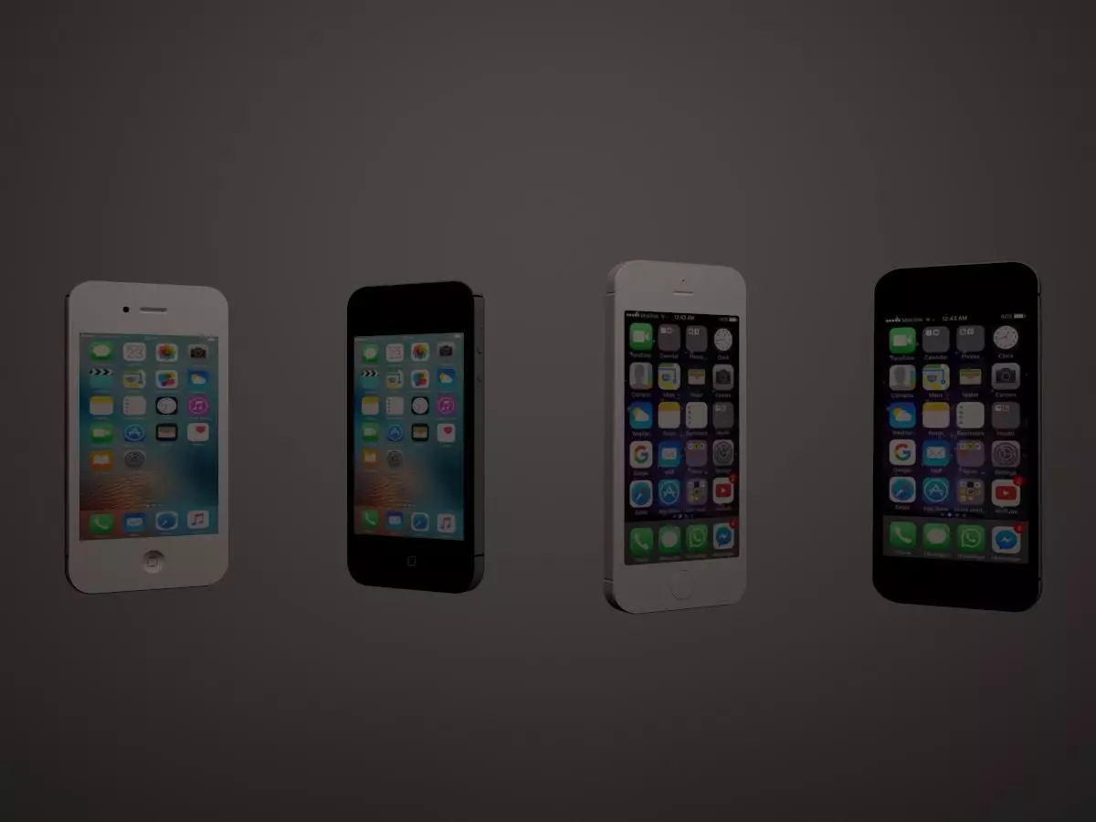 Iphone 4s and 5s  3D model_0