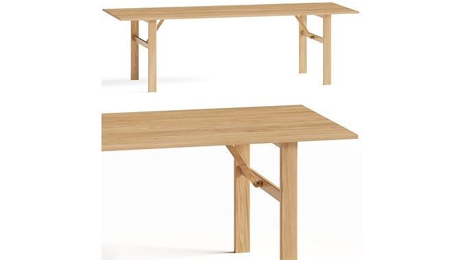 Form and Refine Damsbo Dining Table 3D model