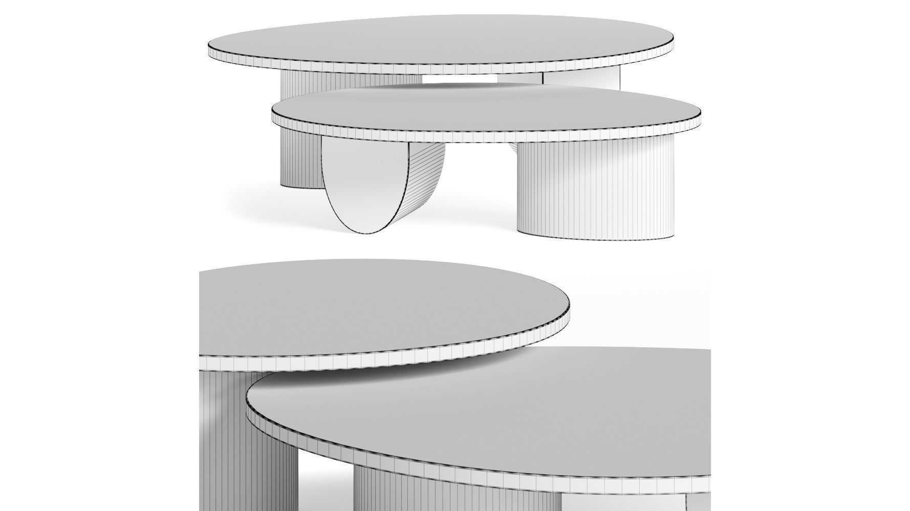 Egg Collective Isla Coffee Tables 3D model_3