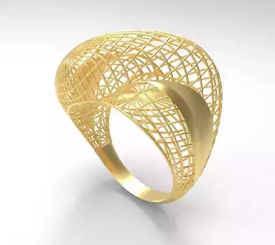 Ultra Vision Wicker Flower Women Solid Ring - Eu 58