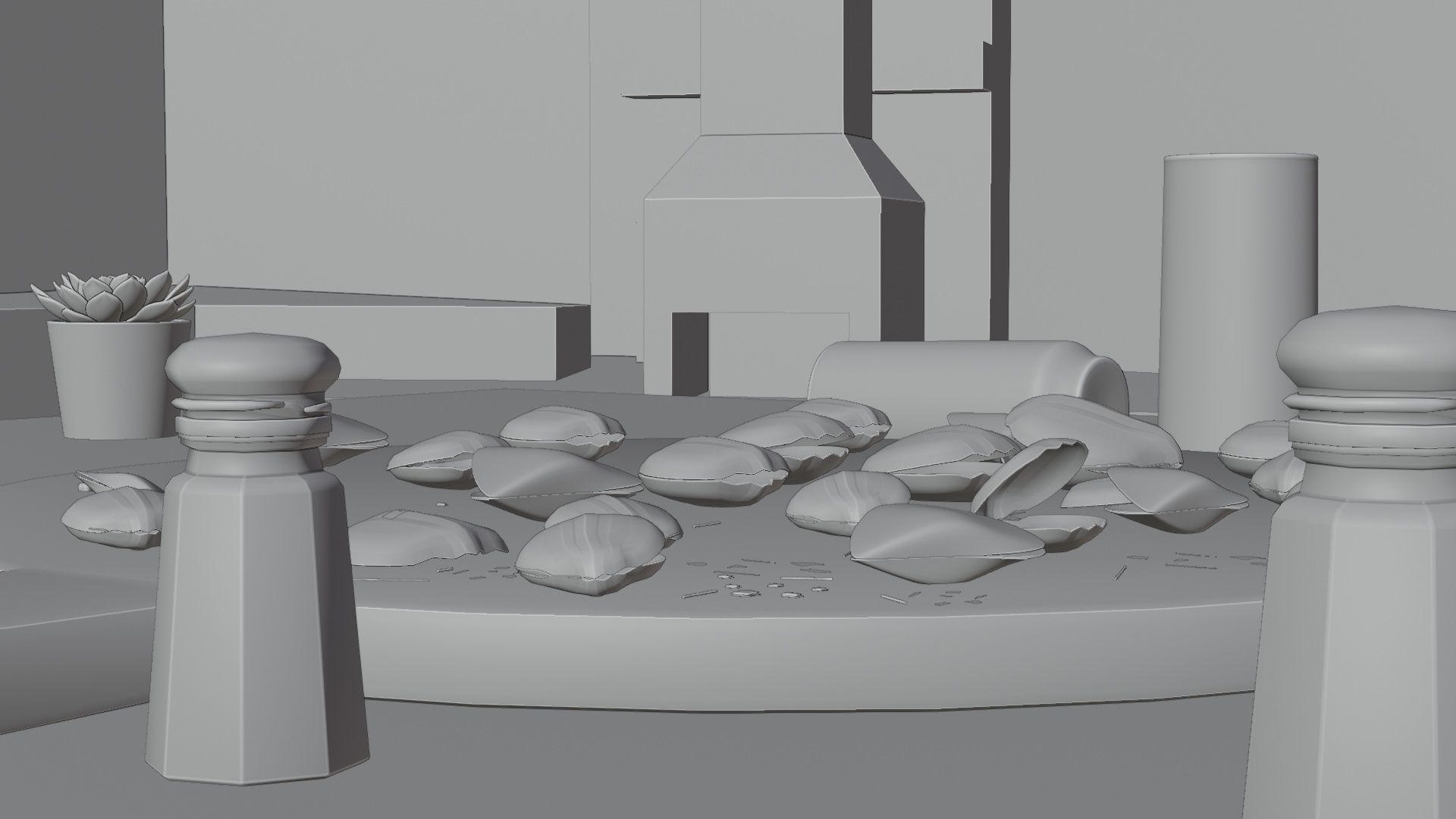 3d  Sea shell  realistic render 3D model_3