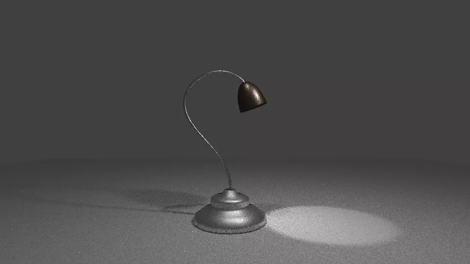 Lamp with light Free 3D model_0