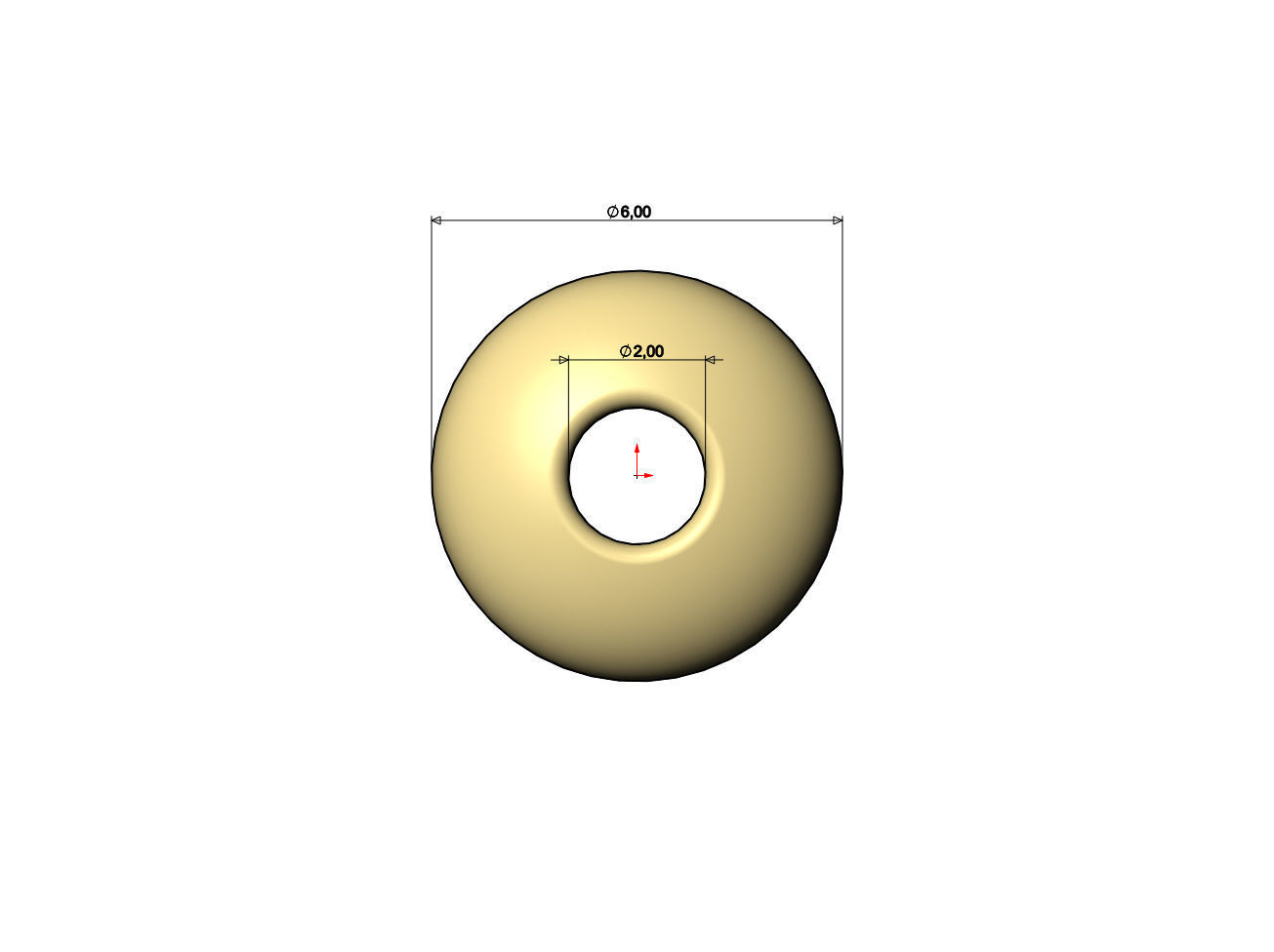 Elliptical bead and bracelet charm sizes 5to8mm 3D print model_8