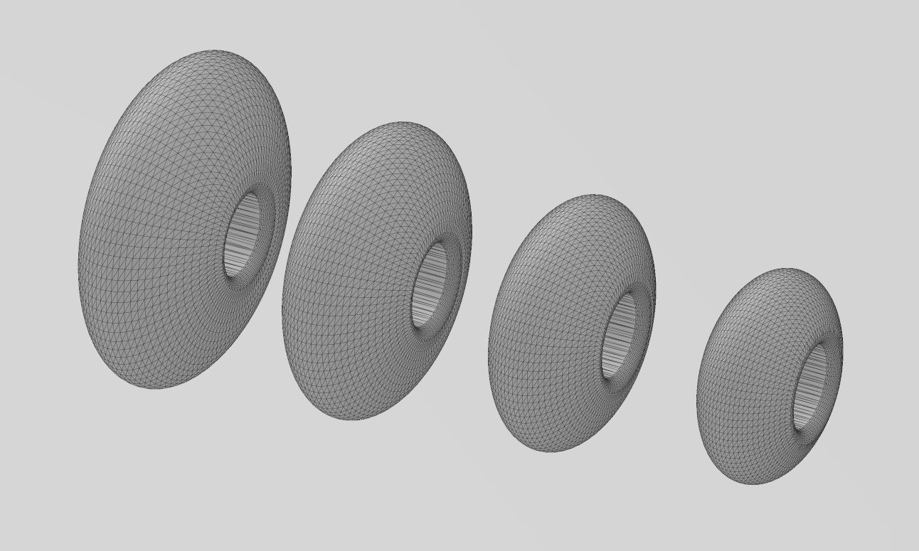 Elliptical bead and bracelet charm sizes 5to8mm 3D print model_16