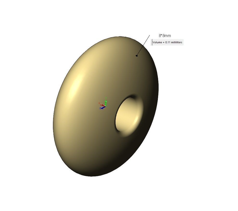 Elliptical bead and bracelet charm sizes 5to8mm 3D print model_10