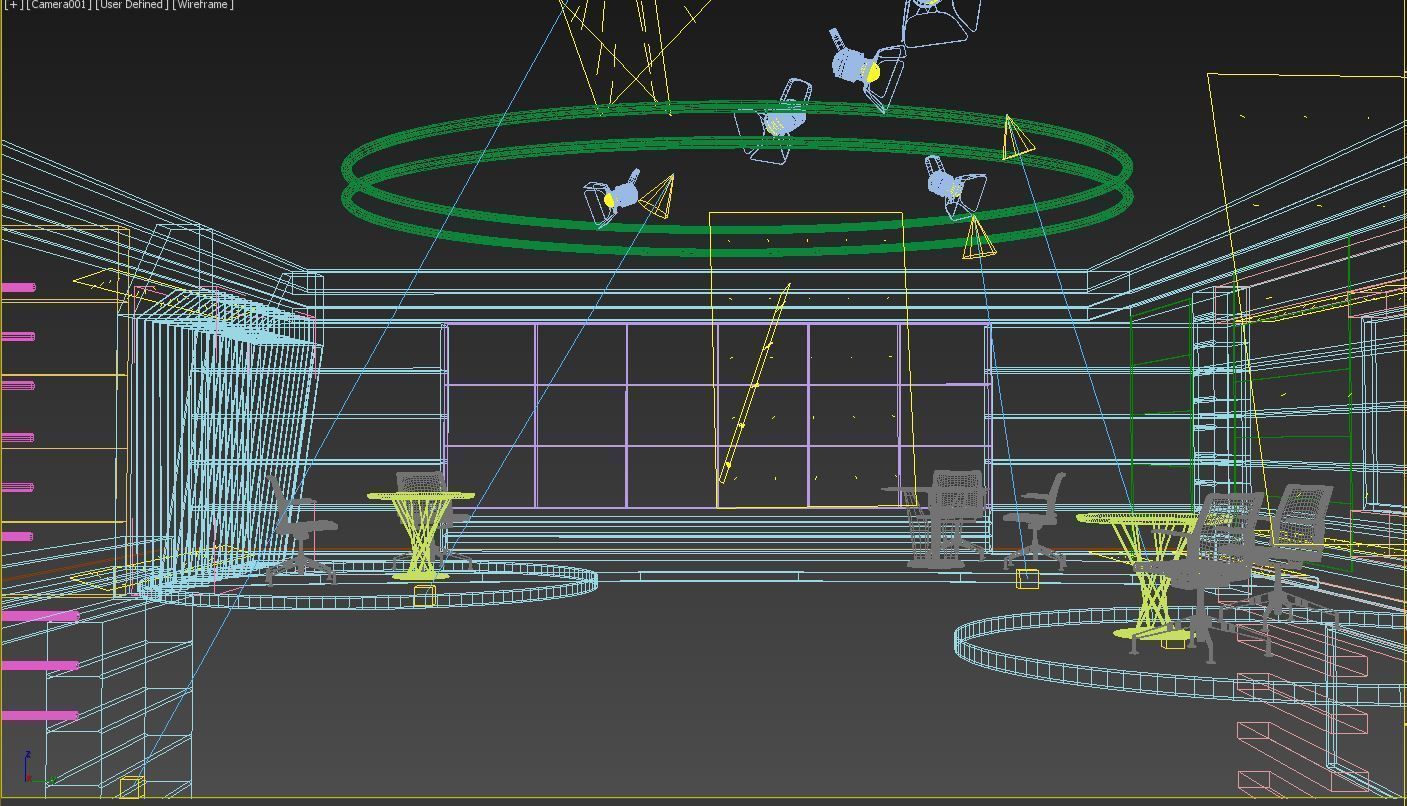 TV Studio 01 3D model_4