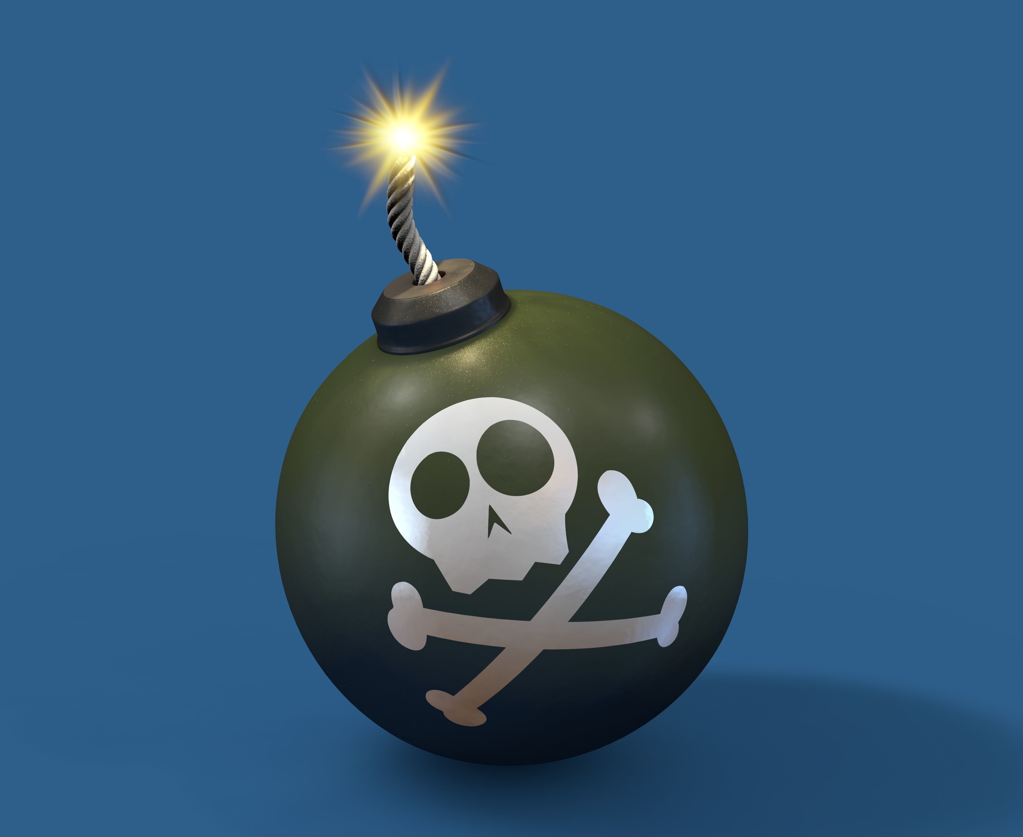 Cartoon Bomb 3D model_2