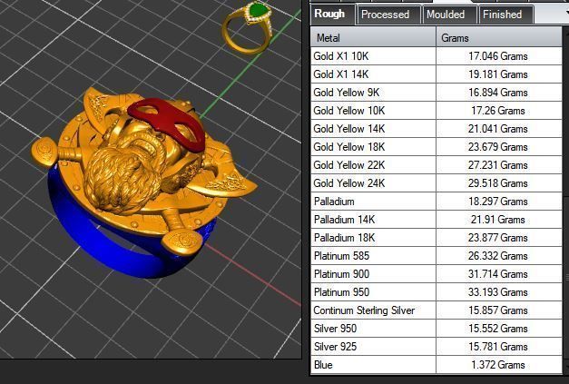 The viking Warrior Ring 3D print model_27