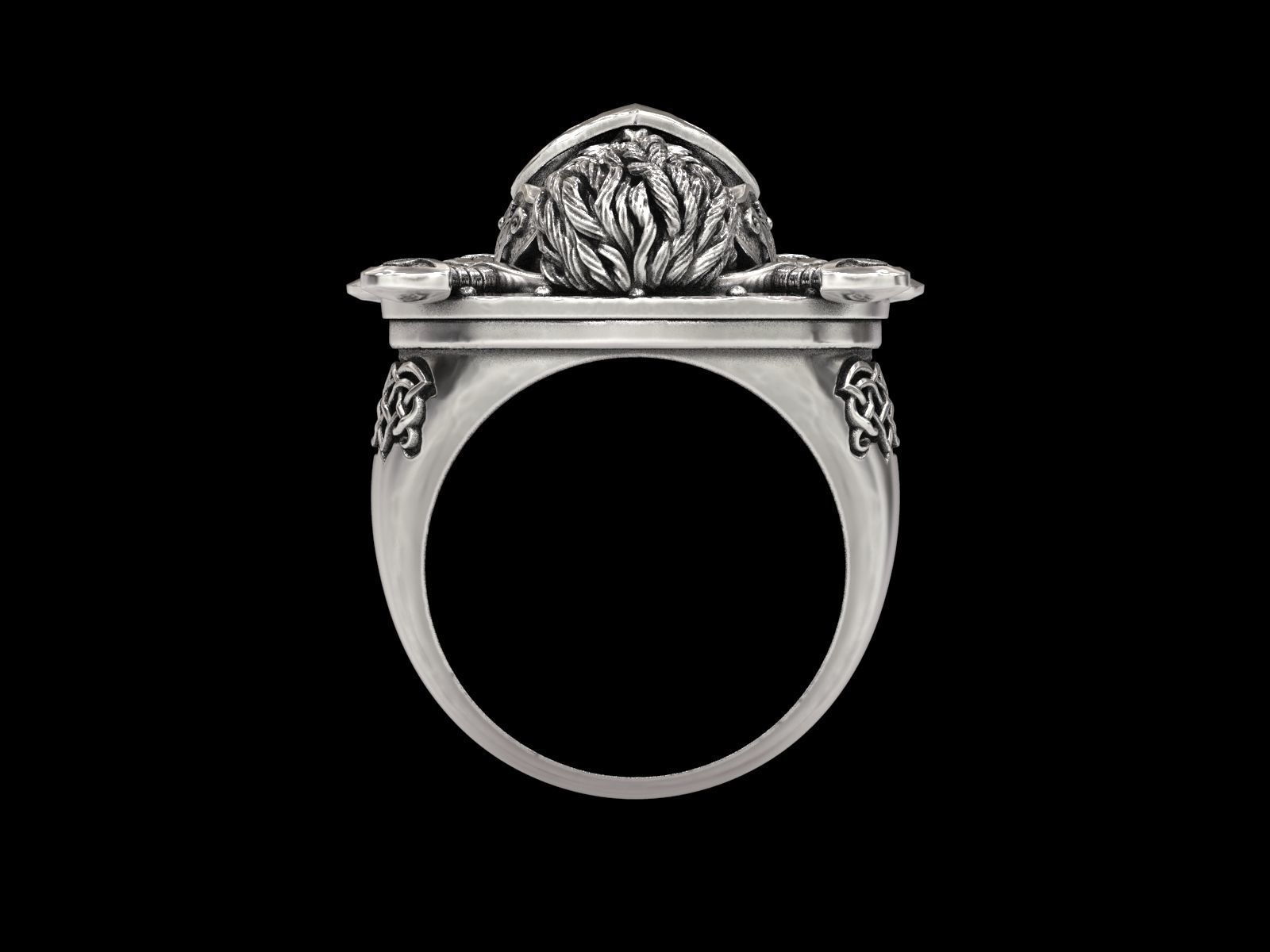 The viking Warrior Ring 3D print model_21