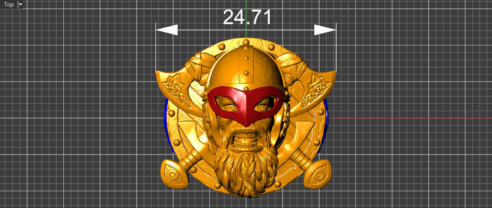 The viking Warrior Ring 3D print model_26