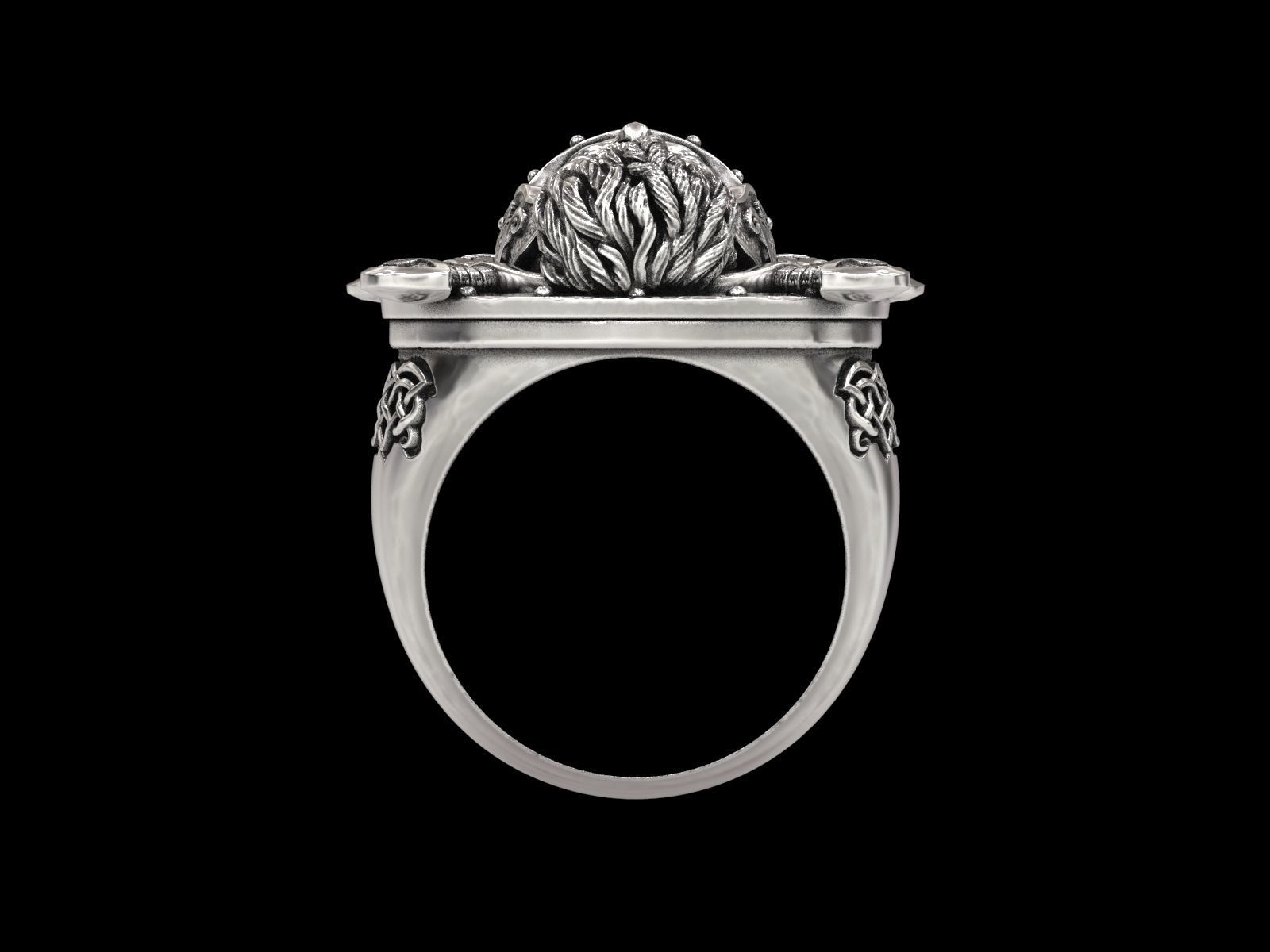 The viking Warrior Ring 3D print model_22