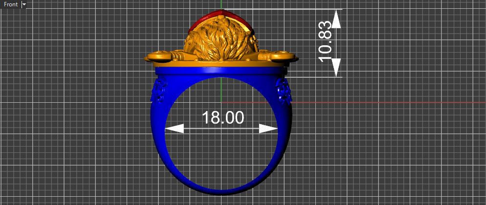 The viking Warrior Ring 3D print model_24