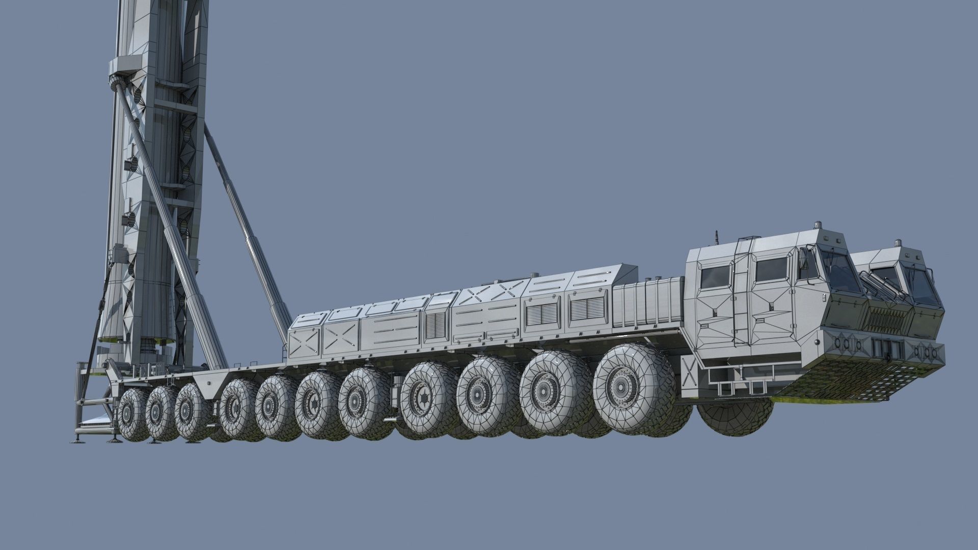 Hwasong 17 missile launcher 3D model_17