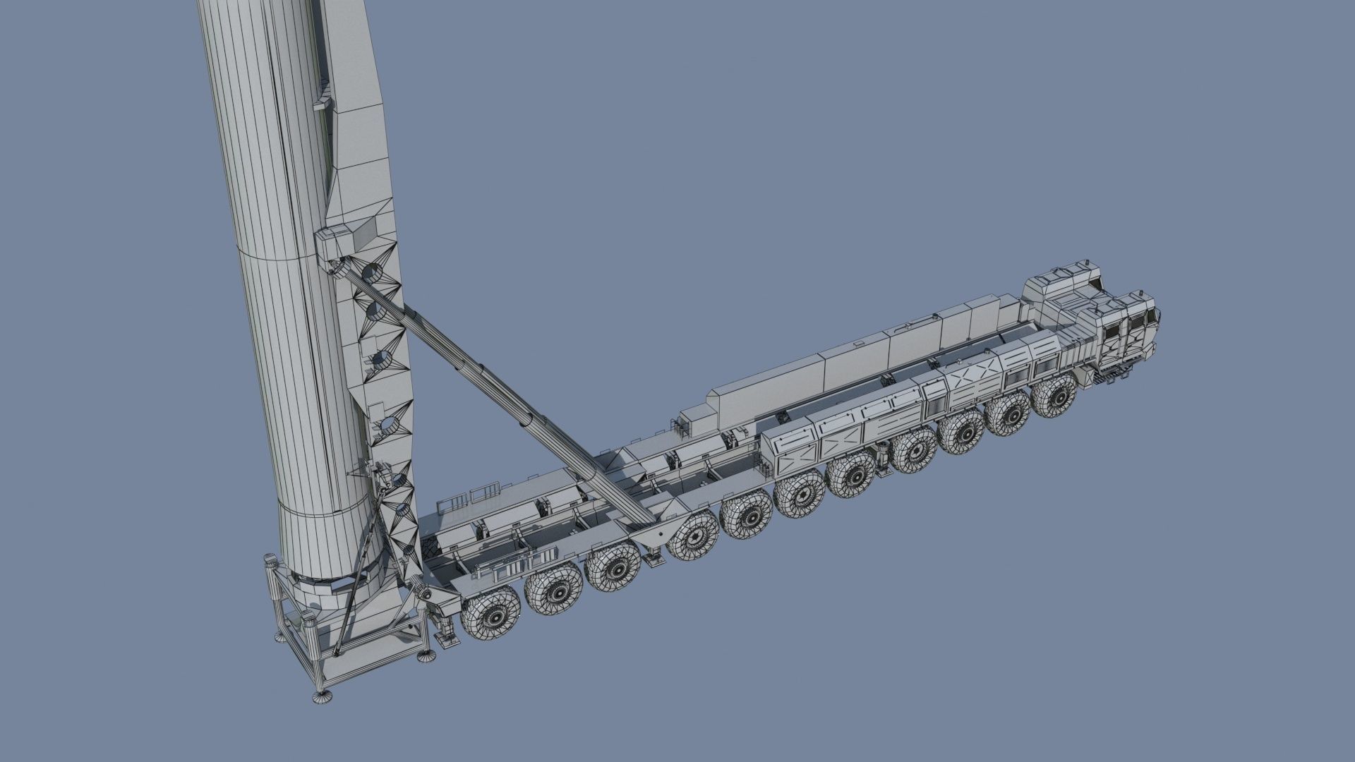 Hwasong 17 missile launcher 3D model_18