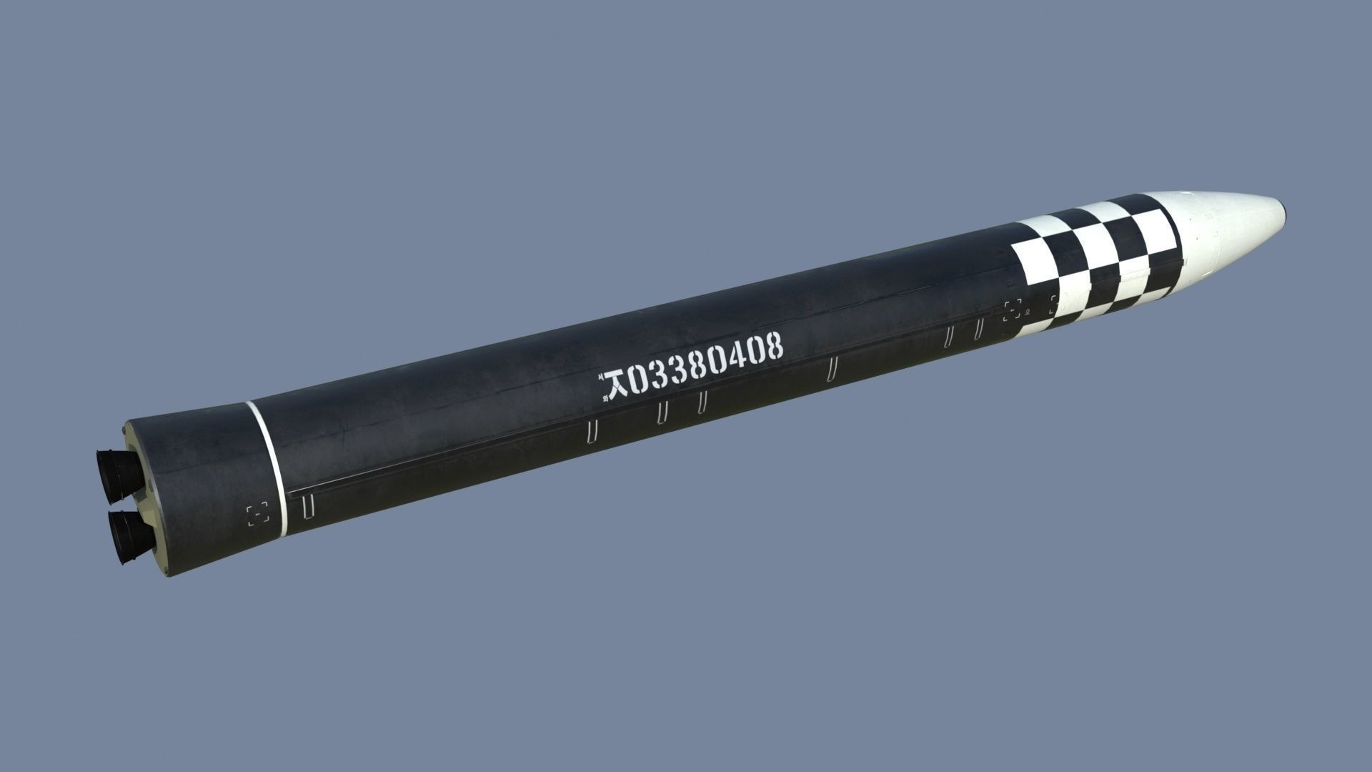 Hwasong 17 missile launcher 3D model_13